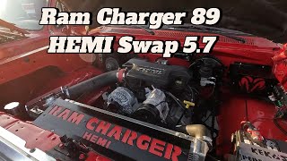 Ram Charger 89 Swap HEMI 57 [upl. by Adnawal]