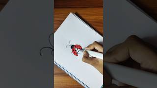 Easy painting Ladybug 🐞🐞 art shorts shortsviral satisfying painting trending viralshorts diy [upl. by Denis321]