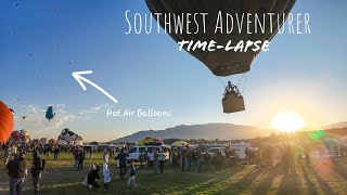 Moments in Motion A TimeLapse Journey at the Albuquerque Balloon Fiesta [upl. by Zirtaeb]