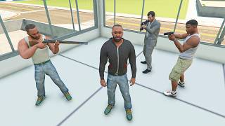 FRANK VS HIS BROTHER FRANKLIN  LEKIN KYO   INDIAN BIKES DRIVING 3D IN GTA 5 3 [upl. by Selden]