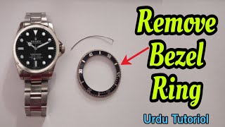 How to Remove and assemble bezel of rolex watch bezel assemble disassemble [upl. by Johnnie616]