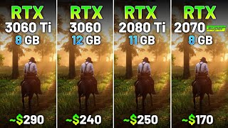 RTX 3060 Ti vs RTX 3060 vs RTX 2080 Ti vs RTX 2070 SUPER  Test in 20 Games in 2024 [upl. by Akemot]