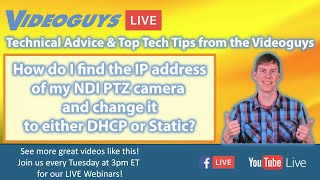 NDI PTZ Camera Setup and NDI Analysis Demo  Videoguys Tech Tips [upl. by Ile709]