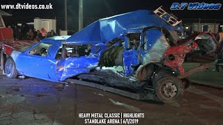 2019 Heavy Metal Classic  Banger Racing Highlights  Standlake Arena [upl. by Einahc]