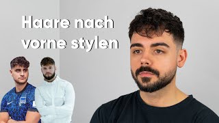 Haare nach vorne stylen wie EliasN97  Haarstyling Tutorial French Crop [upl. by Collins]