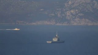 Turkish Coast Guard provoking amp harassing Hellenic Navy [upl. by Airottiv]