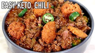 Easy Keto Chili  Keto Savage Kitchen [upl. by Oryaj]