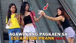 Buraot sa Escalator Prank quotInagaw ang Pagkaenquot PART 2 [upl. by Lajet]