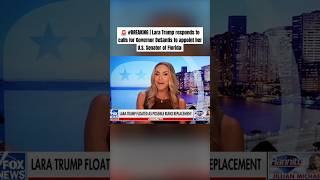 Lara Trump responds to calls for Governor DeSantis to appoint her US Senator of Florida watch [upl. by Handel983]