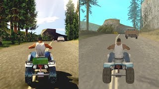 Gta San Andreas COMPARACION Base VS Render X [upl. by Nadroj363]