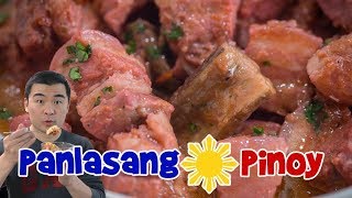 Pork Binagoongan with Talong Recipe  Binagoongang Baboy  Panlasang Pinoy [upl. by Alyn781]