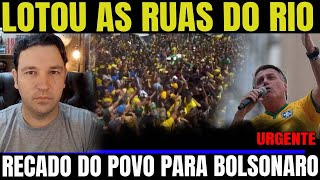 5 MANIFESTAÇÃO GIGANTE PRÓ BOLSONARO NO RIO NOVA ESTRATÉGIA DA MICHELLE [upl. by Yeldnarb]