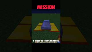 Minecraft TNT Trap Bed 😱😱😱 shorts minecraft trending [upl. by Rock]