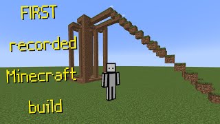 first recorded minecraft build remade [upl. by Mitchael]