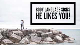 How to tell if a guy likes you body language signs [upl. by Nesnej]