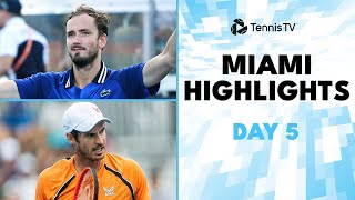 Medvedev Faces Norrie Murray amp Machac Clash  Miami 2024 Day 5 Highlights [upl. by Kincaid63]