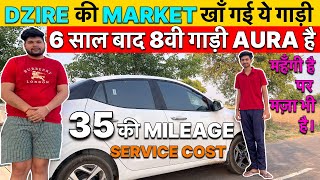 2024 Hyundai Aura CNG Top Model Owner Review‼️माइलेज की Rani Suzuki Dzire छोड़ क्यों ली⁉️ [upl. by Lowney]