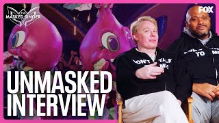 Unmasked Interview The Beets Clay Aiken amp Ruben Studdard  Season 11  The Masked Singer [upl. by Teodor639]