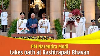 PM Modi takes oath for the second term of Prime Minister at Rashtrapati Bhavan [upl. by Nnaylrebmik]