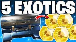 Destiny 2  5 EXOTICS From 1 CHEST  Epic Lucky amp Funny Highlights 5 [upl. by Lapo667]