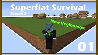 Minecraft superflat part one [upl. by Daukas]