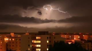 Lightning Storm Time Lapse  Gewitter Sturm Zeitraffer [upl. by Rozelle]