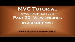 Part 30 View engines in asp net mvc [upl. by Aisauqal]