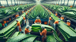 How Aloe Vera Gel is Made Amazing Natural Beauty Products [upl. by Amron]