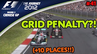 GRID PENALTY 10 Places for what F1 2012  The Journey Round 3  Chinese GP [upl. by Adelaida]