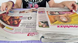 ASMR Newspaper Page Turning • Paper Crinkles • No Talking [upl. by Jemma]