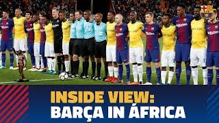 BEHIND THE SCENES FC Barcelonas visit to South Africa [upl. by Haymes252]