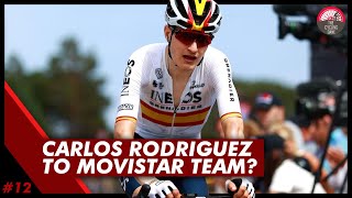 Carlos Rodriguez LEAVING INEOS GRENADIERS For Movistar  Cycling Transfers 2024  The Echelon 12 [upl. by Agnola]