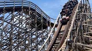 Timber Walibi RhoneAlpes On ride POV [upl. by Ailegave]