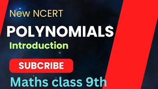 Polynomials  class 9 maths polynomials introduction  new ncert [upl. by Hewitt]