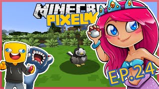 Pixelmon With Squid amp Ash Ep24 My Little STARLY  Minecraft Lets Play  Amy Lee33 [upl. by Oravla44]