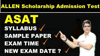 ASAT Syllabus  ASAT Date  ASAT Sample Paper  ASAT Exam Pattern allenkota topperstalk [upl. by Dahcir88]