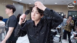 BANGTAN BOMB JKs self hair styling  BTS 방탄소년단 [upl. by Aydiv]