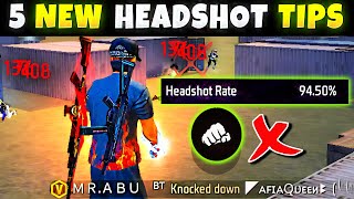 5 Easy Tricks for 90 Headshot rate beginner intermediate 2023 freefire [upl. by Roddie417]