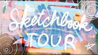 sketchbook tour but i keep talking about stale youtuber drama and my roommate has the plague [upl. by Oyr]