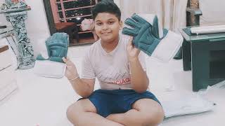 Unboxing wicket keeping Gloves😊 [upl. by Anwahsat]