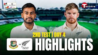 Highlights  HD  Bangladesh Vs New Zealand  2nd Test  Day 4  T Sports [upl. by Oilenroc712]