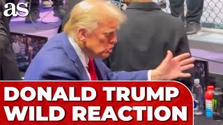 Donald Trump STUNNED WILD REACTION unfolds as JOE ROGAN greets him at UFC 309 [upl. by Sitrik]