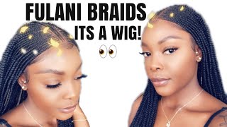 OMG BRAIDS IN 5 MINS AFFORDABLE WIG SENSATIONNEL FULANI BRAID WIG Lala Livingg [upl. by Eiramait344]