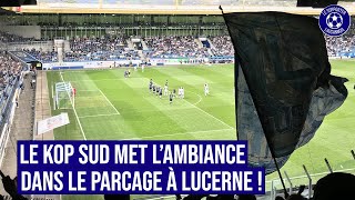 Le KOP SUD met lambiance dans le parcage visiteurs de la Swissporarena [upl. by Zolly]