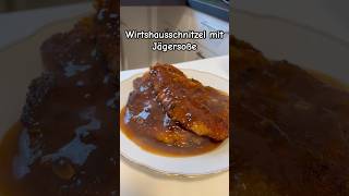 Wirtshausschnitzel mit Jägersoße Schmeckt wahnsinnig gut☺️ rezept schnitzel [upl. by Stent120]