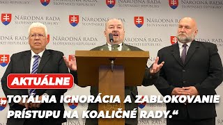 „Huliakovci“ odchádzajú z poslaneckého klubu SNS „Odchádzame a stávame sa nezávislými“ [upl. by Hebel]