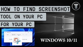 HOW TO FIND SNIPPING TOOL ON YOUR PC [upl. by Rubma]