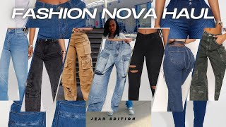 Fashion NOVA Haul  Jean Edition  Cargo Pants  Bootleg Pants  Skinny Jeans [upl. by Oirasec81]