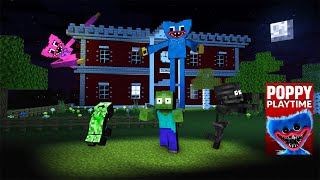 Monster School  POPPY PLAYTIME CHALLENGE  Minecraft Animation [upl. by Golightly]