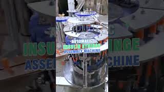 Automatic insulin syringe assembly machine [upl. by Ahsatsan]